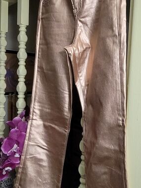 Express Skyscraper Hyper-Stretch Mid-Rise Metallic Jeans